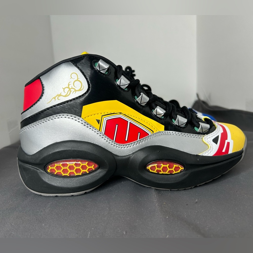 Size 7 - Reebok Question Mid x Power Rangers Multicolor. Brand new, never worn.